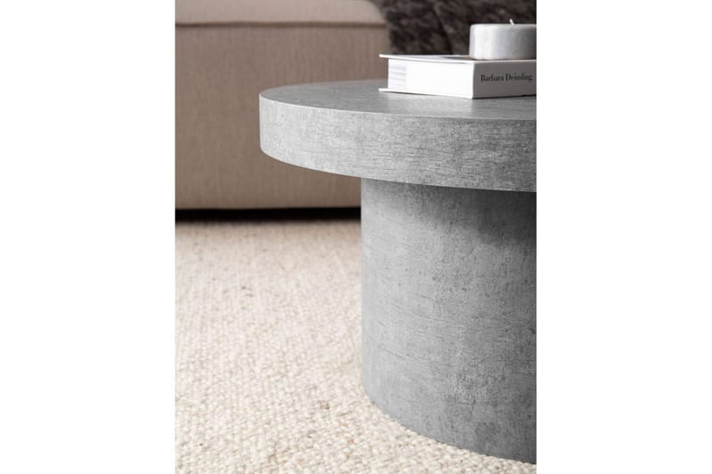 Soffbord Wohnling 60 cm vardagsrumsbord soffbord runt litet soffbord modern Grå - Grå - Möbler - Bord & matgrupp - Soffbord