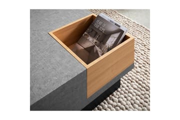 Soffbord Wohnling Betong-look fyrkantig 65 cm med förvaringsutrymme modern look - Möbler - Bord & matgrupp - Soffbord