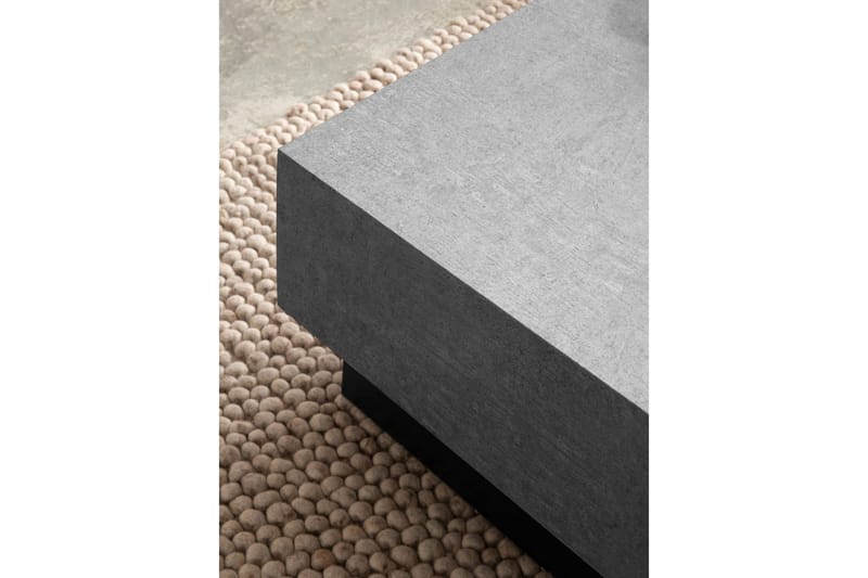 Soffbord Wohnling Betong-look fyrkantig 65 cm med förvaringsutrymme modern look - Möbler - Bord & matgrupp - Soffbord