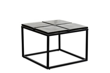 Soffbord Wohnling Fyrkantig Glas 58 cm Klassisk Metallram Modern - Möbler - Bord & matgrupp - Soffbord