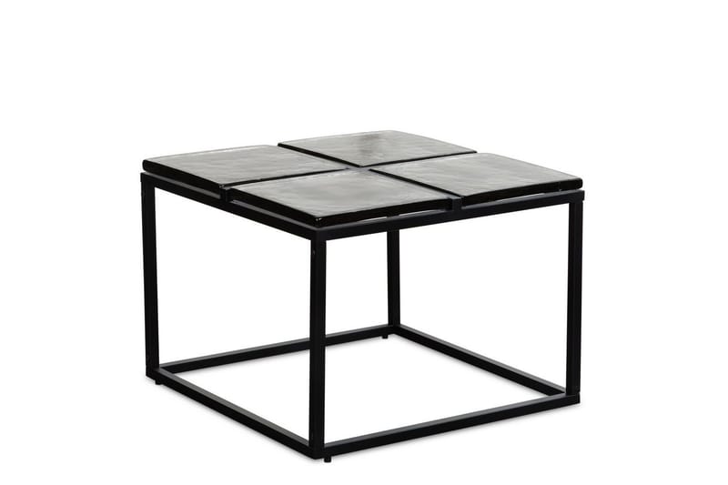 Soffbord Wohnling Fyrkantig Glas 58 cm Klassisk Metallram Modern - Möbler - Bord & matgrupp - Soffbord