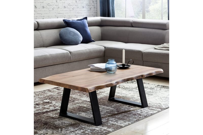 Soffbord Wohnling Gaya massiv akacia trädkantlook lantlig stil - Möbler - Bord & matgrupp - Soffbord