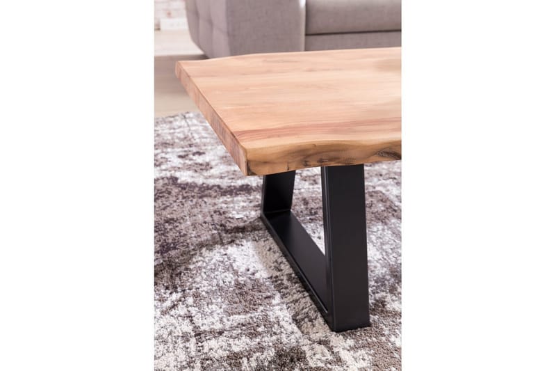 Soffbord Wohnling Gaya massiv akacia trädkantlook lantlig stil - Möbler - Bord & matgrupp - Soffbord