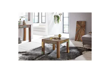 Soffbord Wohnling Kolkutta Återvunnet Massivt Trä Handgjord Lantlig Stil - Möbler - Bord & matgrupp - Soffbord