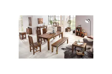 Soffbord Wohnling Kolkutta Återvunnet Massivt Trä Handgjord Lantlig Stil - Möbler - Bord & matgrupp - Soffbord