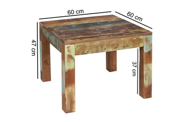 Soffbord Wohnling Kolkutta Återvunnet Massivt Trä Handgjord Lantlig Stil - Möbler - Bord & matgrupp - Soffbord