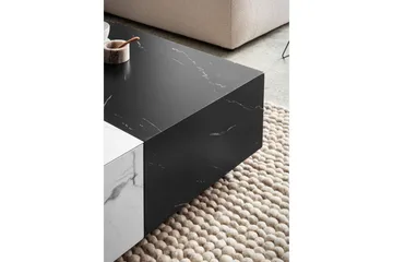 Soffbord Wohnling Marmorblockutseende Rektangulär Tvåfärgad Modern - Möbler - Bord & matgrupp - Marmorbord