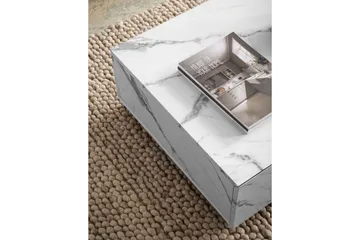 Soffbord Wohnling Marmorblockutseende Rektangulär Tvåfärgad Modern - Möbler - Bord & matgrupp - Marmorbord