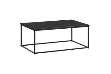 Soffbord Wohnling marmorutseende, rektangulär elegant, modern stil Svart, marmor svart - Svart, marmor svart - Möbler - Bord & matgrupp - Soffbord