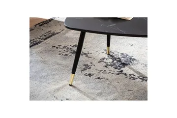 Soffbord Wohnling marmorutseende 90 cm, triangulär modern stil Marmor Svart - Marmor Svart - Möbler - Bord & matgrupp - Marmorbord