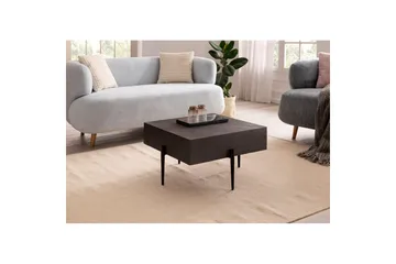 Soffbord Wohnling Massivt fyrkantigt trä i modern stenlook, modern - Möbler - Bord & matgrupp - Soffbord