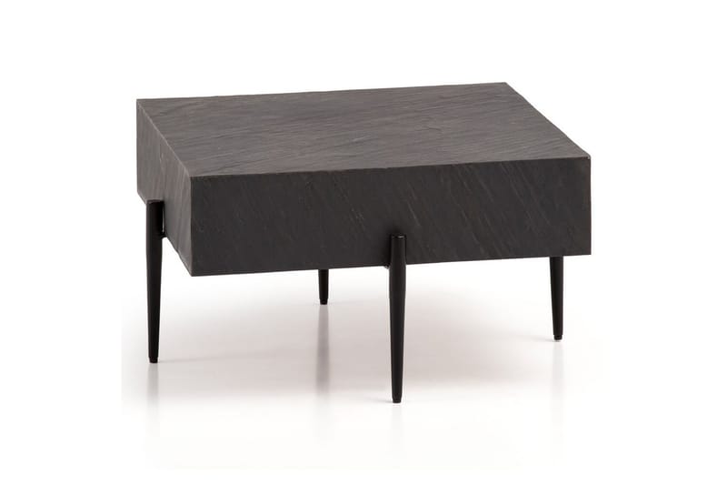 Soffbord Wohnling Massivt fyrkantigt trä i modern stenlook, modern - Möbler - Bord & matgrupp - Soffbord