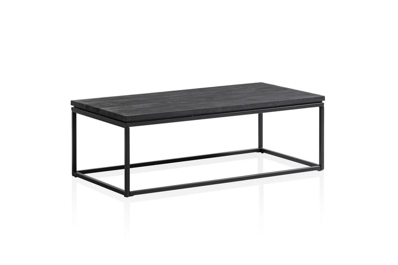 Soffbord Wohnling massivt trä, metallklassisk ram, modern stil 120x60x40 cm - 120x60x40 cm - Möbler - Bord & matgrupp - Soffbord
