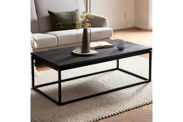 Soffbord Wohnling massivt trä, metallklassisk ram, modern stil 120x60x40 cm - 120x60x40 cm - Möbler - Bord & matgrupp - Soffbord