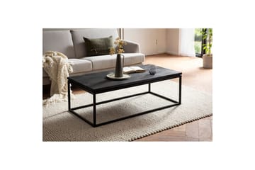 Soffbord Wohnling massivt trä, metallklassisk ram, modern stil 120x60x40 cm - 120x60x40 cm - Möbler - Bord & matgrupp - Soffbord