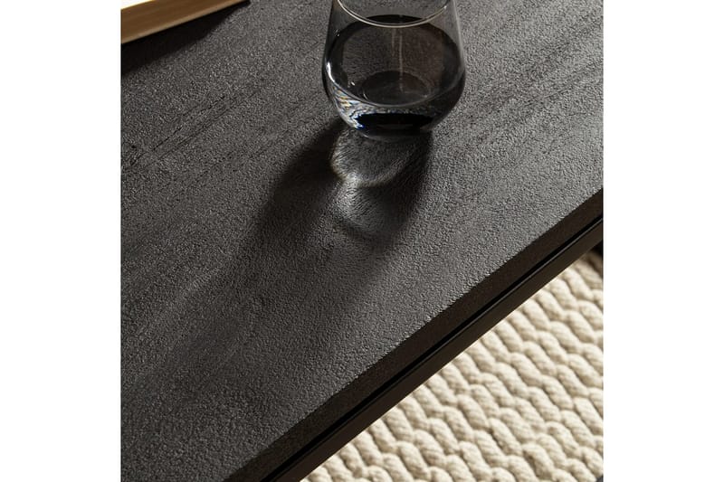 Soffbord Wohnling massivt trä, metallklassisk ram, modern stil 120x60x40 cm - 120x60x40 cm - Möbler - Bord & matgrupp - Soffbord