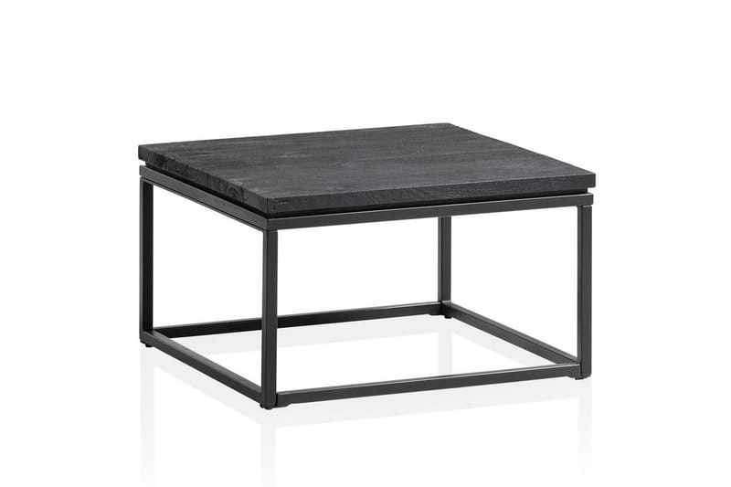 Soffbord Wohnling massivt trä, metallklassisk ram, modern stil 60x60x35 cm - 60x60x35 cm - Möbler - Bord & matgrupp - Soffbord