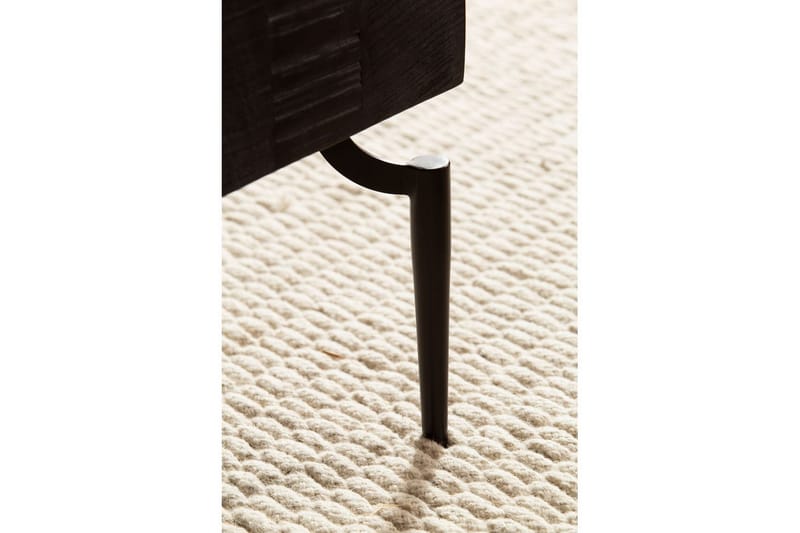Soffbord Wohnling massivt trä 60 cm kub, fyrkantig, modern stil Svart - Svart - Möbler - Bord & matgrupp - Soffbord