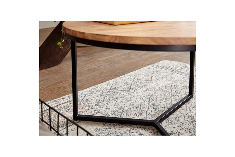 Soffbord Wohnling Massivt trä 60 cm Rund Modern - Möbler - Bord & matgrupp - Soffbord