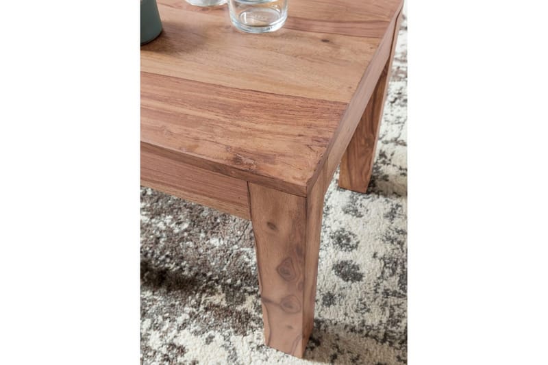 Soffbord Wohnling Massivt trä Lantstil Klassisk Handgjord 45x45 cm, Akacia - 45x45 cm, Akacia - Möbler - Bord & matgrupp - Soffbord
