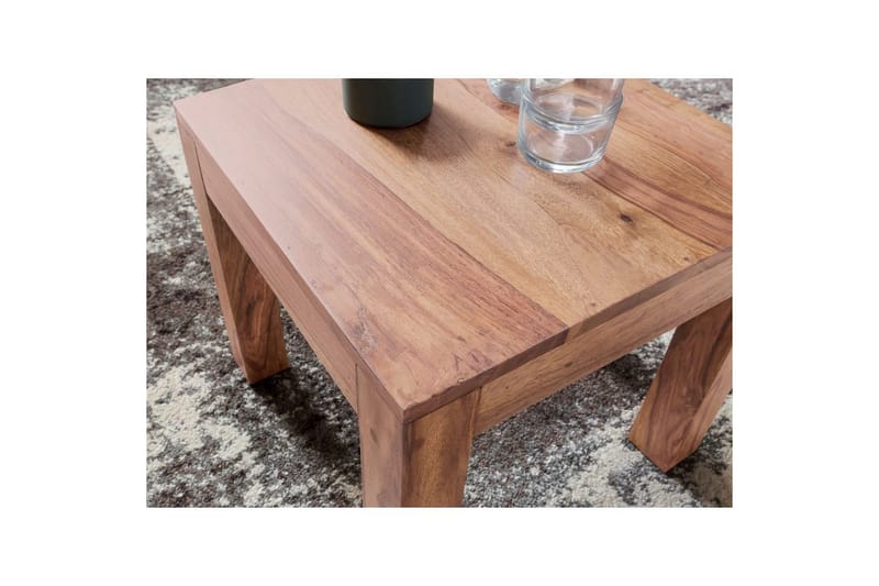 Soffbord Wohnling Massivt trä Lantstil Klassisk Handgjord 45x45 cm, Akacia - 45x45 cm, Akacia - Möbler - Bord & matgrupp - Soffbord