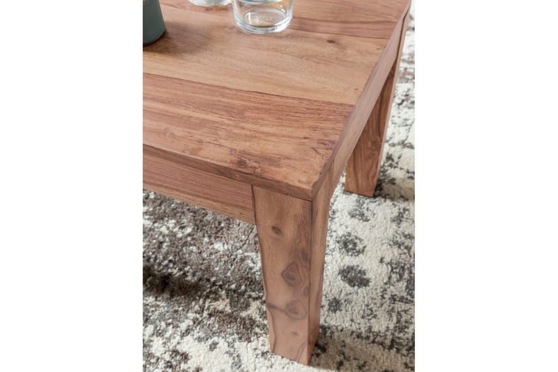 Soffbord Wohnling Massivt trä Lantstil Klassisk Handgjord 45x45 cm, Akacia - 45x45 cm, Akacia - Möbler - Bord & matgrupp - Soffbord