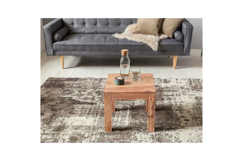 Soffbord Wohnling Massivt trä Lantstil Klassisk Handgjord 45x45 cm, Akacia - 45x45 cm, Akacia - Möbler - Bord & matgrupp - Soffbord