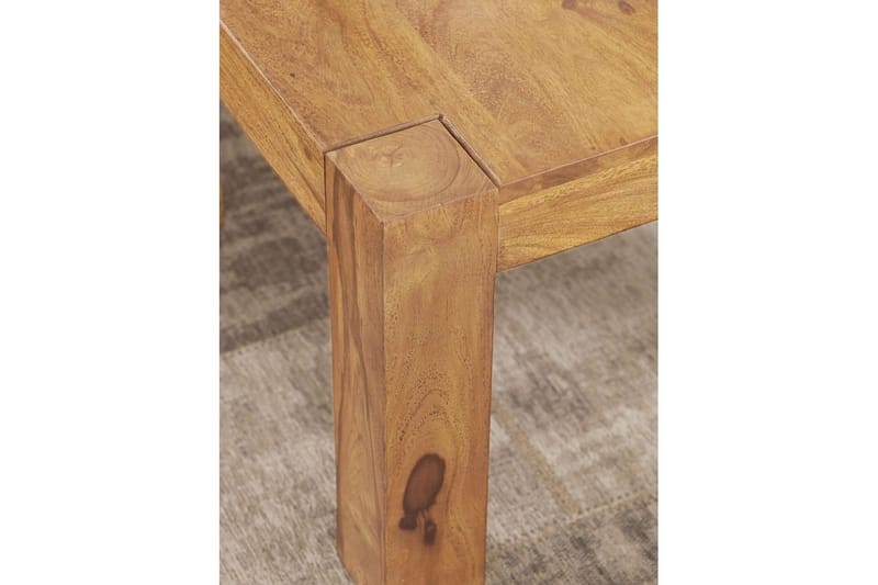Soffbord Wohnling Massivt trä Lantstil Klassisk Handgjord 60x60 cm, Akacia - 60x60 cm, Akacia - Möbler - Bord & matgrupp - Soffbord