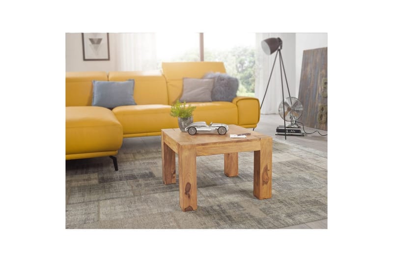 Soffbord Wohnling Massivt trä Lantstil Klassisk Handgjord 60x60 cm, Akacia - 60x60 cm, Akacia - Möbler - Bord & matgrupp - Soffbord