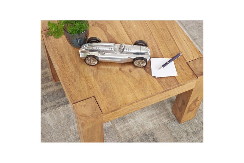 Soffbord Wohnling Massivt trä Lantstil Klassisk Handgjord 60x60 cm, Akacia - 60x60 cm, Akacia - Möbler - Bord & matgrupp - Soffbord