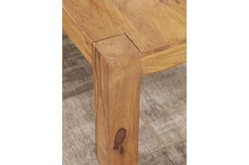 Soffbord Wohnling Massivt trä Lantstil Klassisk Handgjord 60x60 cm, Akacia - 60x60 cm, Akacia - Möbler - Bord & matgrupp - Soffbord