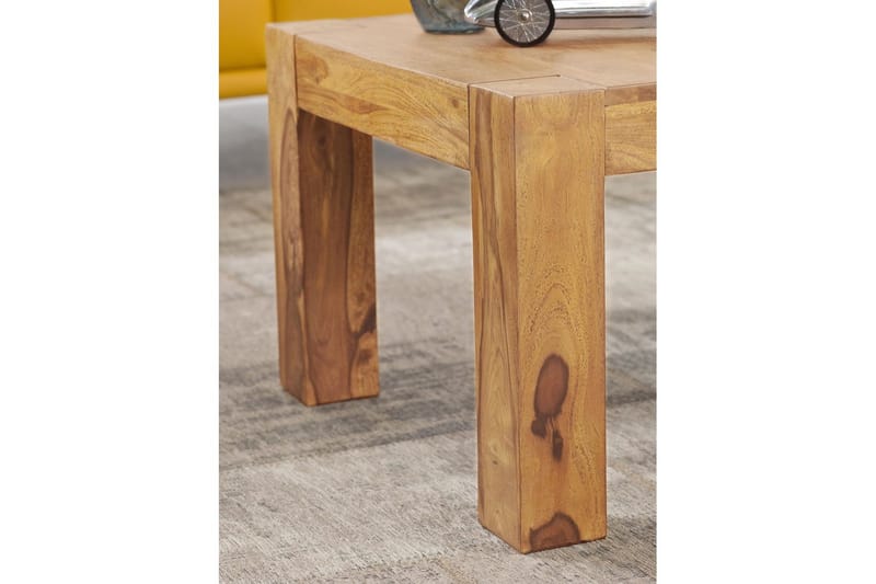 Soffbord Wohnling Massivt trä Lantstil Klassisk Handgjord 60x60 cm, Akacia - 60x60 cm, Akacia - Möbler - Bord & matgrupp - Soffbord