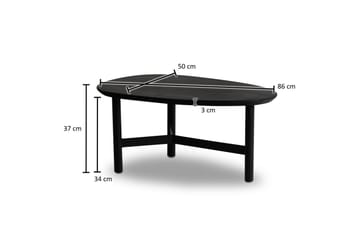 Soffbord Wohnling Massivt trä njurformad 3-bensram modern - Möbler - Bord & matgrupp - Soffbord