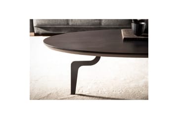 Soffbord Wohnling Massivt trä oval 86 cm modern - Möbler - Bord & matgrupp - Soffbord