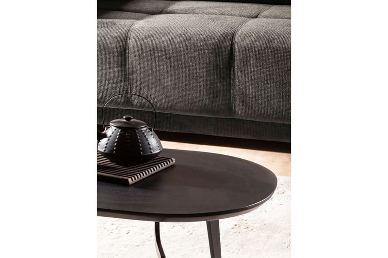 Soffbord Wohnling Massivt trä oval 86 cm modern - Möbler - Bord & matgrupp - Soffbord