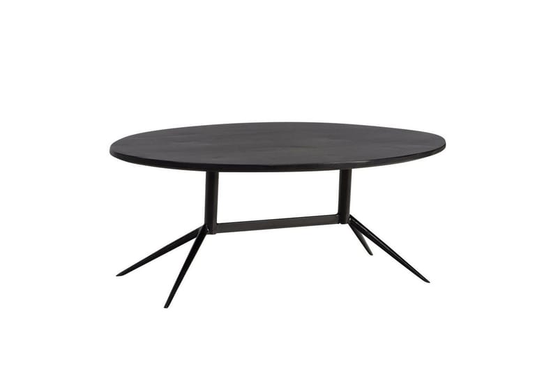 Soffbord Wohnling Massivt trä oval 90 cm modern