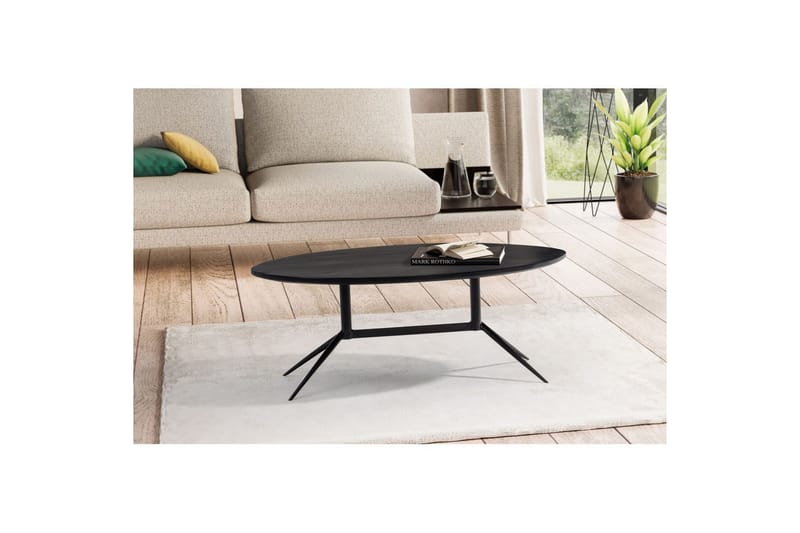 Soffbord Wohnling Massivt trä oval 90 cm modern - Möbler - Bord & matgrupp - Soffbord