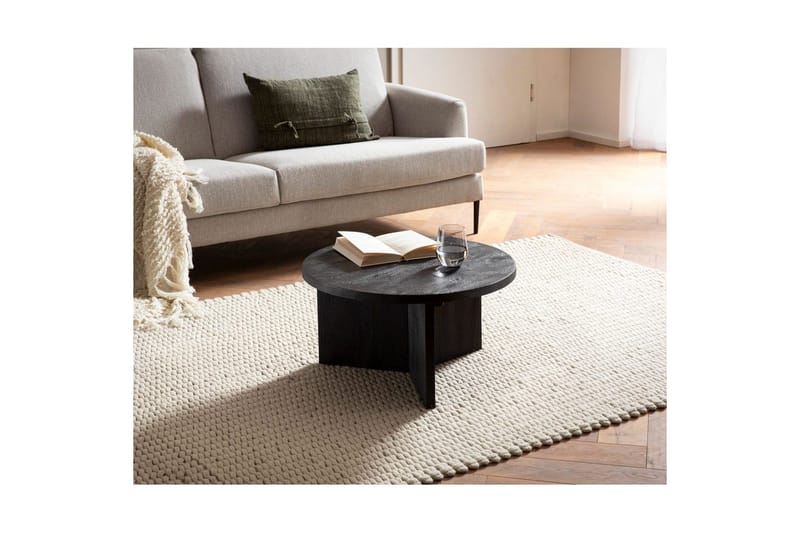 Soffbord Wohnling Massivt trä rund 60 cm klassisk bas lantligt - Möbler - Bord & matgrupp - Soffbord