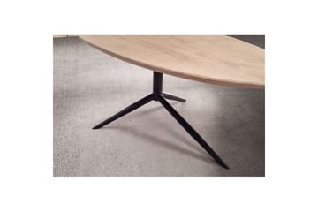 Soffbord Wohnling Massivt trä vitlaserat 86 cm ovalt modern - Möbler - Bord & matgrupp - Soffbord