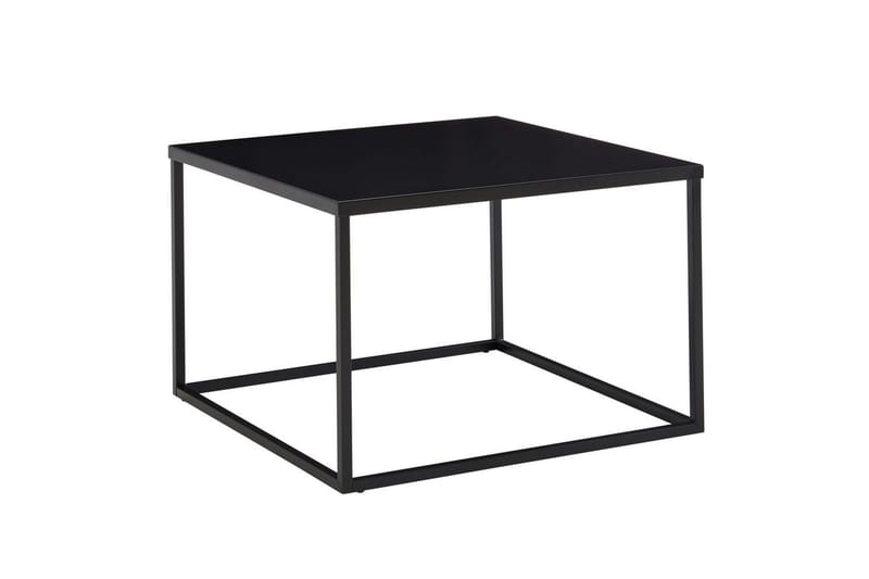 Soffbord Wohnling metall fyrkantig, modern stil Svart - Svart - Möbler - Bord & matgrupp - Soffbord