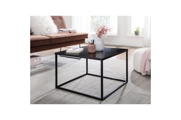 Soffbord Wohnling metall fyrkantig, modern stil Svart - Svart - Möbler - Bord & matgrupp - Soffbord