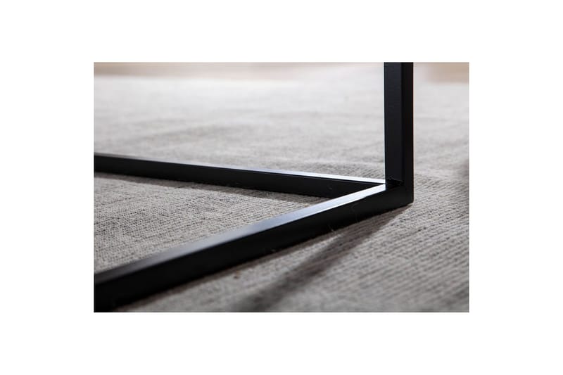Soffbord Wohnling metall fyrkantig, modern stil Svart - Svart - Möbler - Bord & matgrupp - Soffbord
