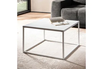 Soffbord Wohnling metall fyrkantig, modern stil Vit - Vit - Möbler - Bord & matgrupp - Soffbord