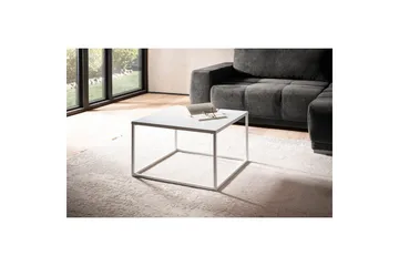 Soffbord Wohnling metall fyrkantig, modern stil Vit - Vit - Möbler - Bord & matgrupp - Soffbord