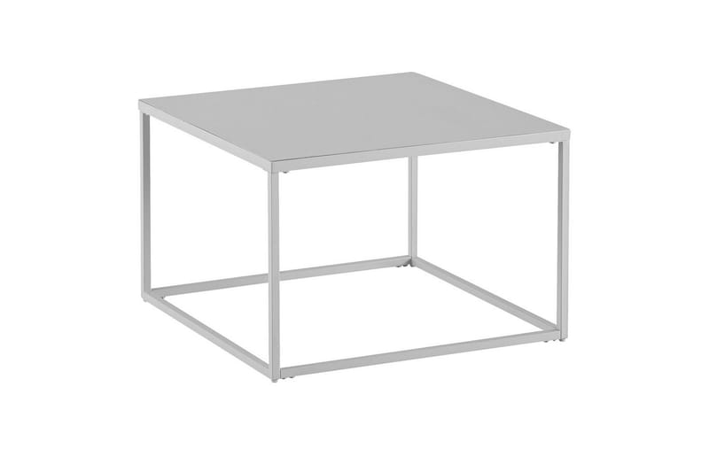 Soffbord Wohnling metall fyrkantig, modern stil Vit - Vit - Möbler - Bord & matgrupp - Soffbord