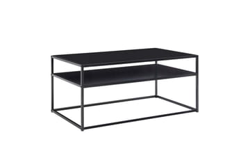 Soffbord Wohnling metall rektangulär med bricka, modern stil Svart - Svart - Möbler - Bord & matgrupp - Soffbord