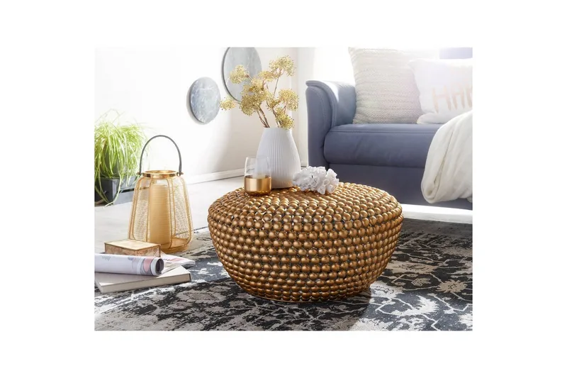 Soffbord Wohnling Metall Rund 60 cm Halvsfärisk Yta Modern - Möbler - Bord & matgrupp - Soffbord