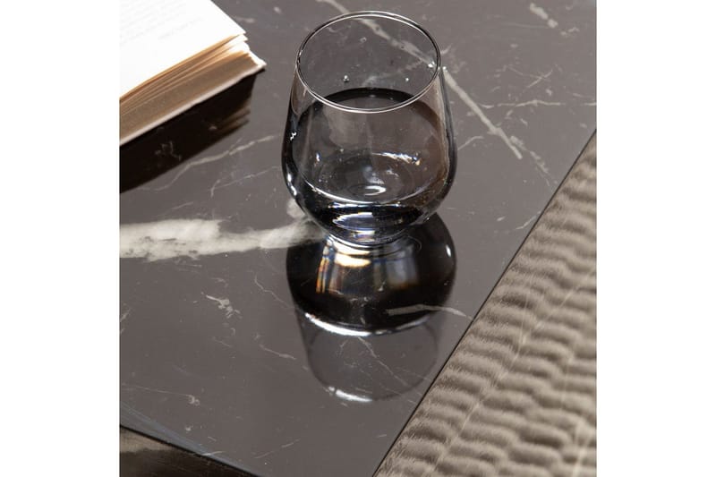 Soffbord Wohnling MONOBLOC marmorausseende 40x40x45 cm, modern stil Marmor Svart - Marmor Svart - Möbler - Bord & matgrupp - Soffbord