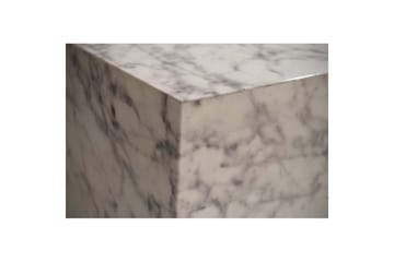 Soffbord Wohnling MONOBLOC marmorausseende 40x40x45 cm, modern stil Marmor Vit - Marmor Vit - Möbler - Bord & matgrupp - Soffbord