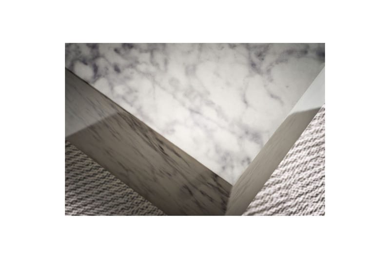 Soffbord Wohnling MONOBLOC marmorausseende 40x40x45 cm, modern stil Marmor Vit - Marmor Vit - Möbler - Bord & matgrupp - Soffbord